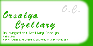 orsolya czellary business card